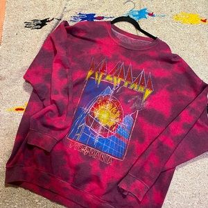 Def Leppard Oversized Sweatshirt